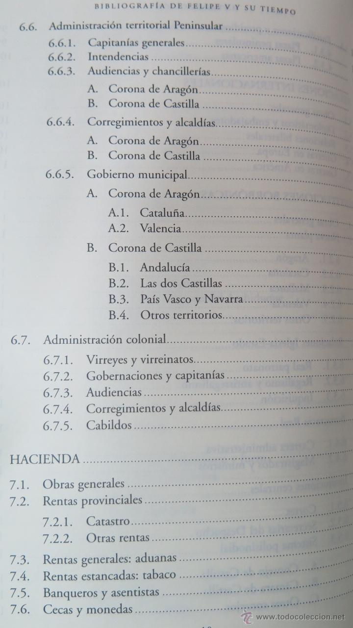 Libros de segunda mano: BIBLIOGRAFIA DE FELIPE V. VV.AA - Foto 5
