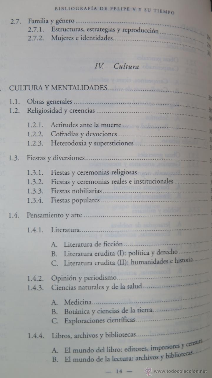 Libros de segunda mano: BIBLIOGRAFIA DE FELIPE V. VV.AA - Foto 9