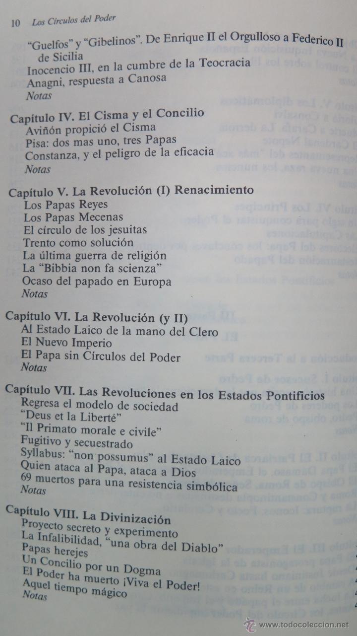 Libros de segunda mano: LOS CIRCULOS DE PODER. APPARAT VATICANO. ANTONIO CASTRO ZAFRA - Foto 5