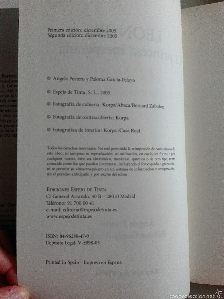 Libros de segunda mano: Leonor la princesa inesperada Ed. Espejo de tinta - Foto 3