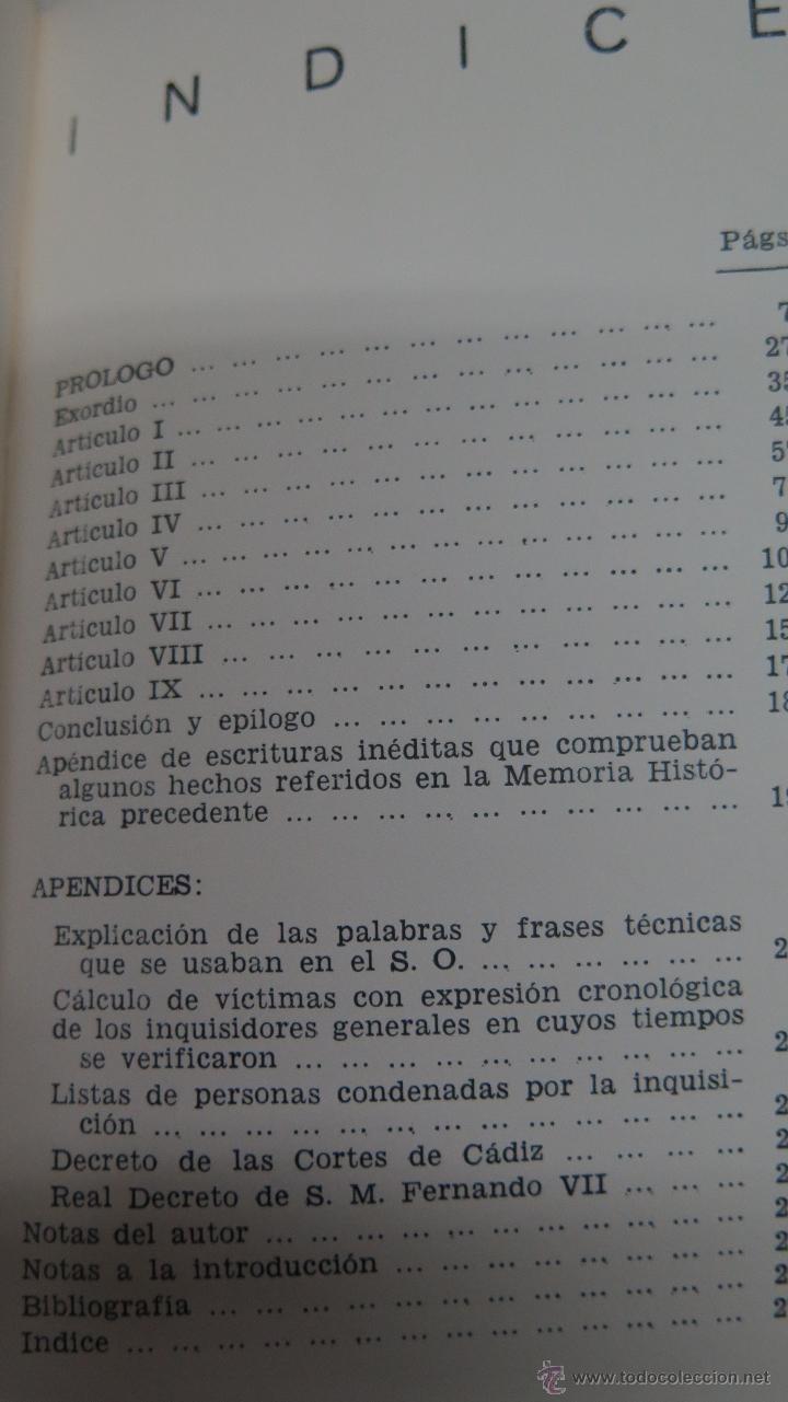Libros de segunda mano: LA INQUISICION Y LOS ESPA&Ntilde;OLES. LLORENTE - Foto 2