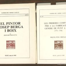 Libros de segunda mano: 7538 - PAPERS DE L'ARXIU CASULÁ. 18 VOLUM(VER DESCRIP). VV. AA. IMP. AUBERT. 1982-1988.
