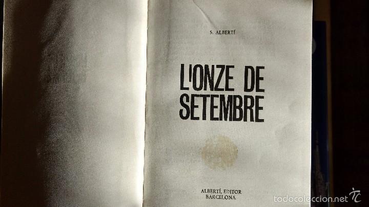 Libros de segunda mano: LONZE DE SETEMBRE. S. ALBERT&Iacute;. - Foto 2