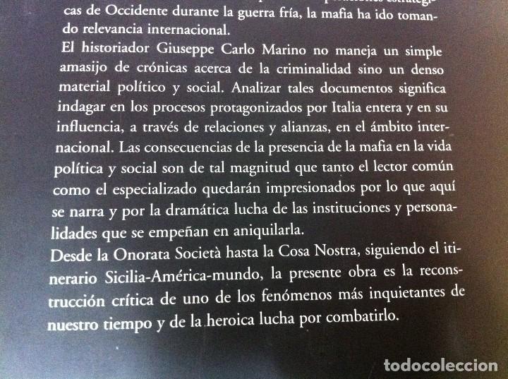 Libros de segunda mano: HISTORIA DE LA MAFIA - UN PODER EN LAS SOMBRAS, DE G. C. MARINO. EDICIONES B, 1&ordf; ED. 2002 - Foto 6