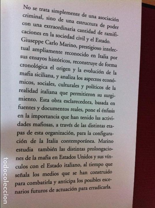 Libros de segunda mano: HISTORIA DE LA MAFIA - UN PODER EN LAS SOMBRAS, DE G. C. MARINO. EDICIONES B, 1&ordf; ED. 2002 - Foto 8