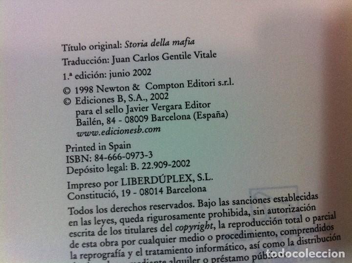 Libros de segunda mano: HISTORIA DE LA MAFIA - UN PODER EN LAS SOMBRAS, DE G. C. MARINO. EDICIONES B, 1&ordf; ED. 2002 - Foto 9