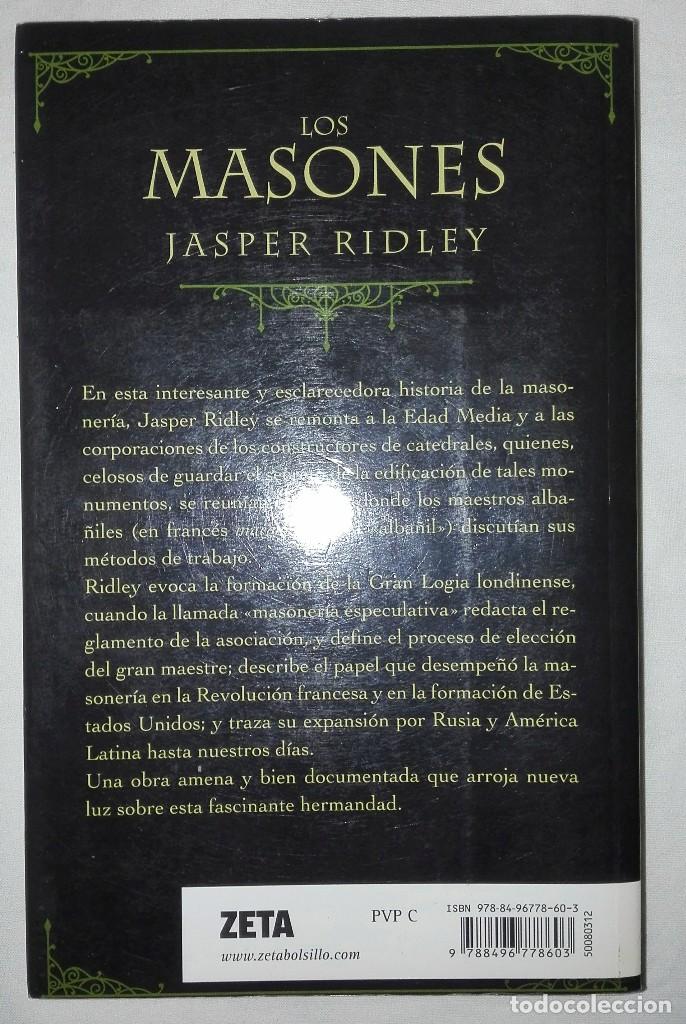Libros de segunda mano: LOS MASONES.JASPER RIDLEY - Foto 2