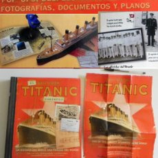 Libros de segunda mano: TITANIC CUADERNO - HISTORIA DE BARCO NAUFRAGIO - FOTOS DOCUMENTOS PÓSTER CRUCERO MAR VIAJE PLANOS EL