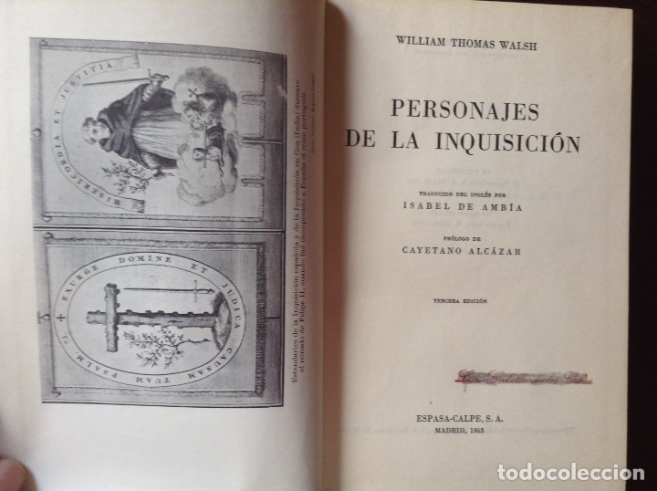 Libros de segunda mano: Personajes de la Inquisici&oacute;n. William Thomas - Foto 3