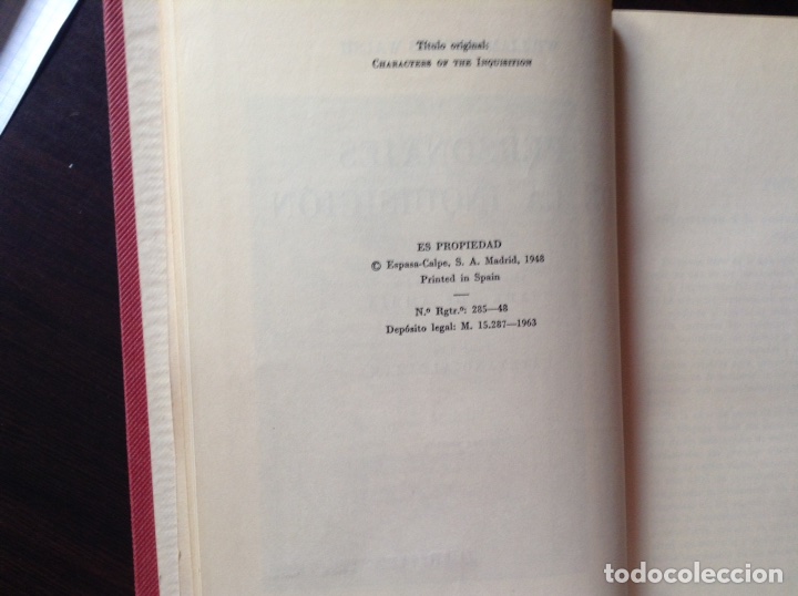 Libros de segunda mano: Personajes de la Inquisici&oacute;n. William Thomas - Foto 5