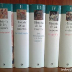 Libros de segunda mano: HISTORIA DE LAS MUJERES EN 5 VOLÚMENES - COLECCIÓN COMPLETA - CÍRCULO DE LECTORES 1995. Lote 114127579