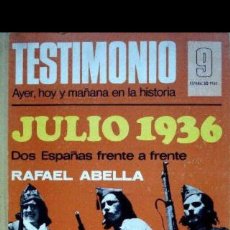 Libros de segunda mano: REVISTA TESTIMONIO. PRIMEROS 12 NÚMEROS ENCUADERNADOS. 1975-76. Lote 115948200