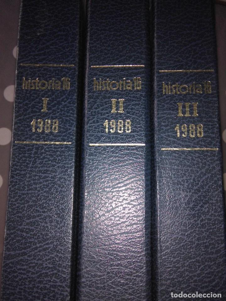Libros de segunda mano: HISTORIA 16 ( 3 TOMOS ) A&Ntilde;O 1988 COMPLETO - Foto 1