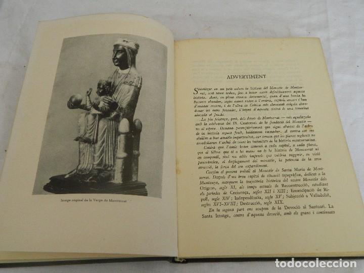 Libros de segunda mano: LIBRO HISTORIA DE MONTSERRAT 1945 - Foto 3
