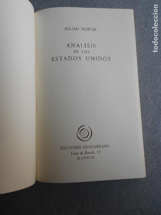 Libros de segunda mano: ANALISIS DE LOS ESTADOS UNIDOS - Foto 3