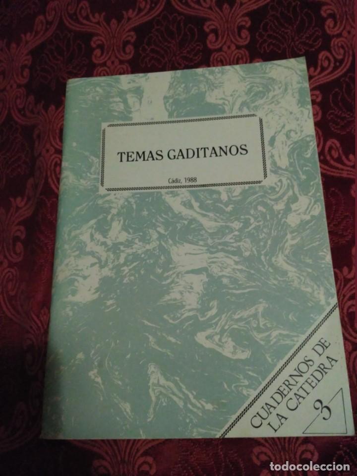 Libros de segunda mano: temas gaditanos a&ntilde;o 1988 80 paginas catedra adolfo de castro cadiz