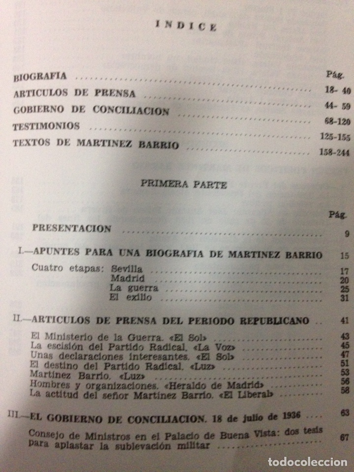 Libros de segunda mano: Diego Mart&iacute;nez Barrio (Homenaje) - Foto 2