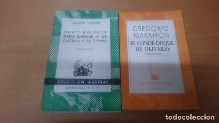 Libros de segunda mano: LOTE LIBROS GREGORIO MARA&Ntilde;ON (AUSTRAL) - Foto 1
