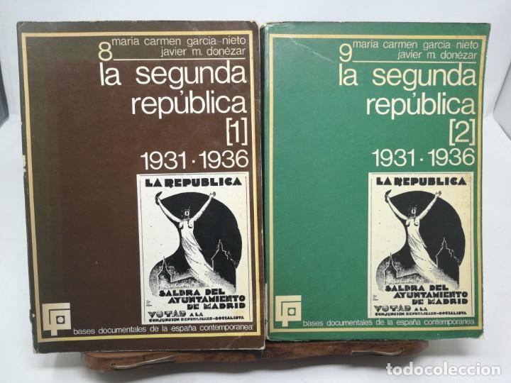 Libros de segunda mano: La segunda republica 1931 - 1936 tomos 1 y 2. Maria Carmen Garcia Nieto / Javier Donezar