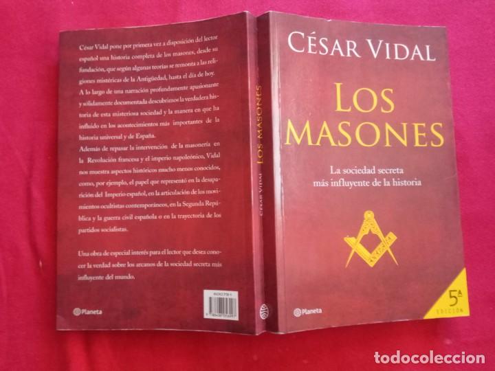Libros de segunda mano: LOS MASONES - Cesar Vidal. - Foto 2