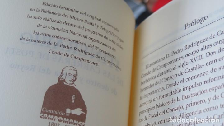 Libros de segunda mano: ITINERARIO REAL DE POSTAS. CAMPOMANES. FACSIMIL - Foto 5