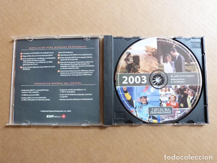 Libros de segunda mano: El a&ntilde;o multimedia biblioteca internet CD complemento a los libros de Difusora Internacional 2003 - Foto 2