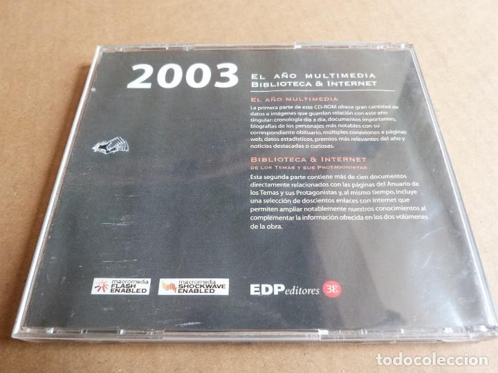 Libros de segunda mano: El a&ntilde;o multimedia biblioteca internet CD complemento a los libros de Difusora Internacional 2003 - Foto 3