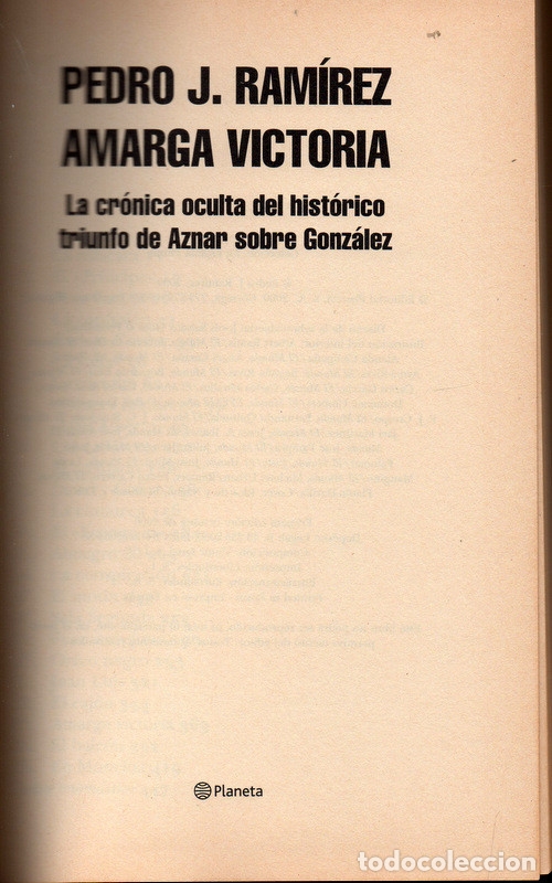 Libros de segunda mano: Amarga victoria (Pedro J. Ram&iacute;rez) - Foto 1