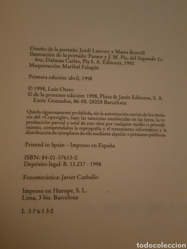 Libros de segunda mano: MI MAM&Aacute; ME MIMA. Luis Otero. - Foto 2