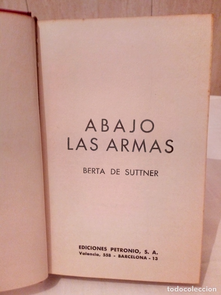 Libros de segunda mano: 37-ABAJO LAS ARMAS, Berta de Suttner, 1971 - Foto 3
