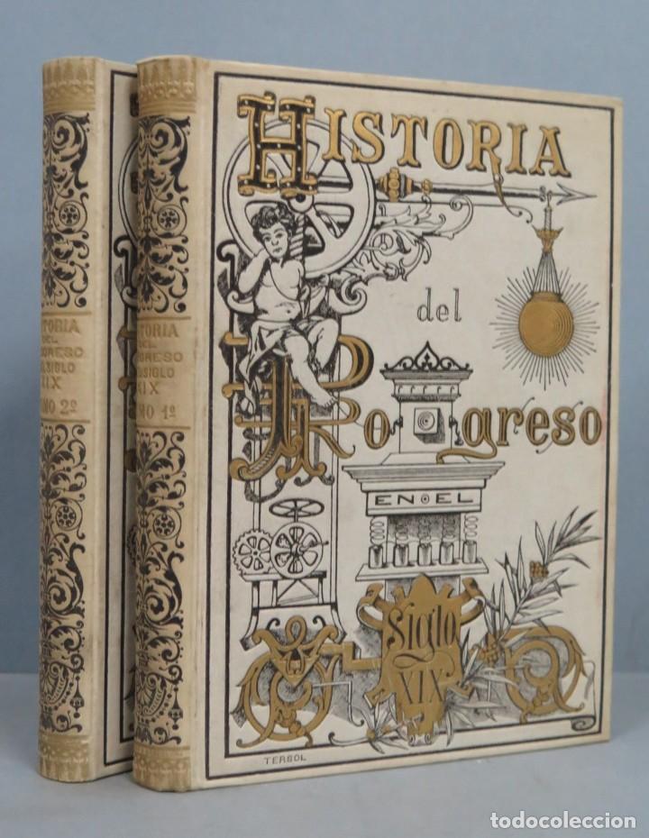 Libros de segunda mano: HISTORIA DEL PROGRESO EN EL SIGLO XIX. SANTANDER Y GOMEZ. 2 TOMOS - Foto 1