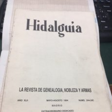 Libros de segunda mano: REVISTA HIDALGUÍA (GENEALOGÍA,NOBLEZA Y ARMAS). Lote 193965448