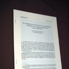 Libros de segunda mano: LA MANUFACTURA DEL CUERO EN LAS PRINCIPALES CIUDADES DE LA CORONA DE ARAGÓN (SIGLOS XIII-XV) FALCÓN. Lote 206358118