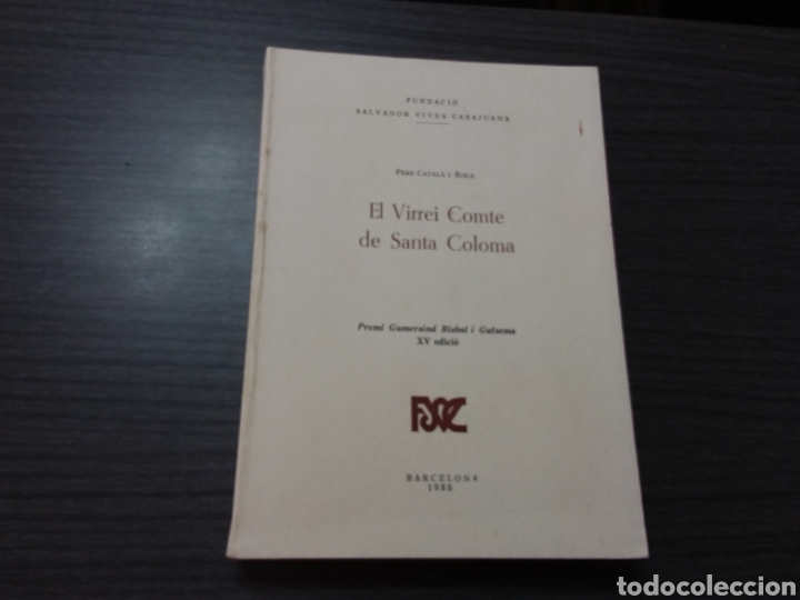 Libros de segunda mano: EL VIRREI COMTE DE SANTA COLOMA - Foto 1