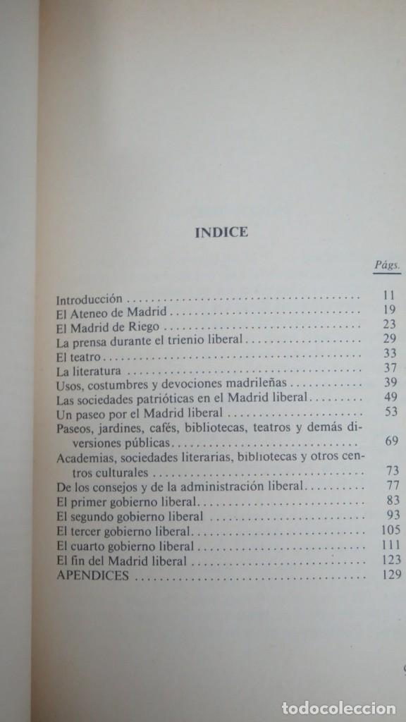 Libros de segunda mano: EL MADRID LIBERAL. JOSE ESTEBAN - Foto 2