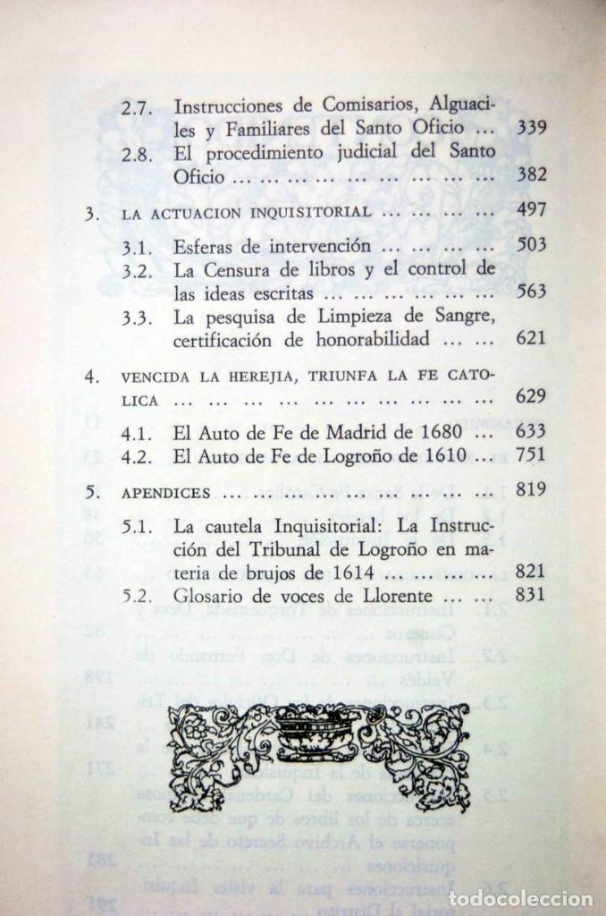 Libros de segunda mano: INTRODUCCI&Oacute;N A LA INQUISICI&Oacute;N ESPA&Ntilde;OLA. DOCUMENTOS B&Aacute;SICOS PARA EL ESTUDIO DEL SANTO OFICIO. - Foto 3