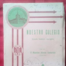 Libros de segunda mano: NUESTRO COLEGIO - REAL COLEGIO DE ALFONSO XII EL ESCORIAL - ESTUDIO HISTÓRICO DESCRIPTIVO - AÑO 1945