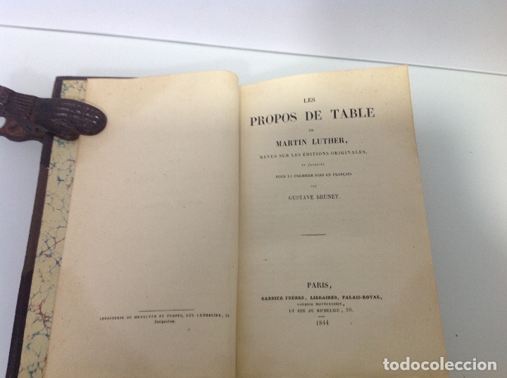Libros de segunda mano: LES PROPOS DE TABLE DE MARTIN LUTHER 1844 - Foto 9