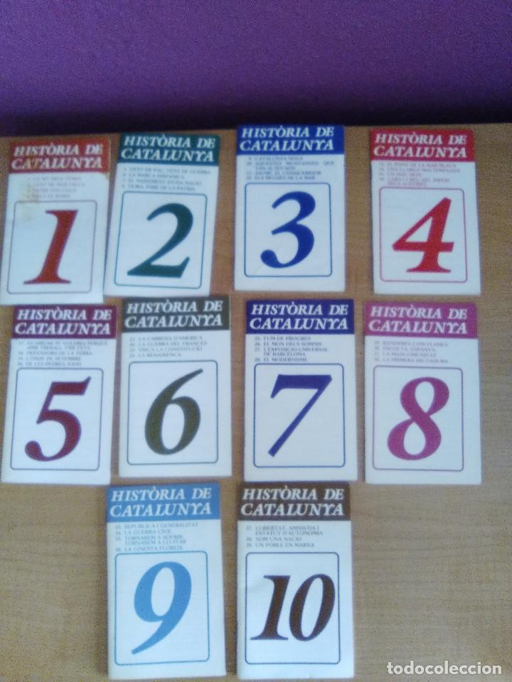 Libros de segunda mano: Lote 10 Libritos colecci&oacute;n historia de catalu&ntilde;a. que acompa&ntilde;aban VHS