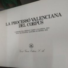 Libri di seconda mano: LA PROCESSÓ VALENCIANA DEL CORPUS SANCHIS GUARNER, MANUEL PUBLICADO POR VICENT GARCÍA. (1978). Lote 211910840