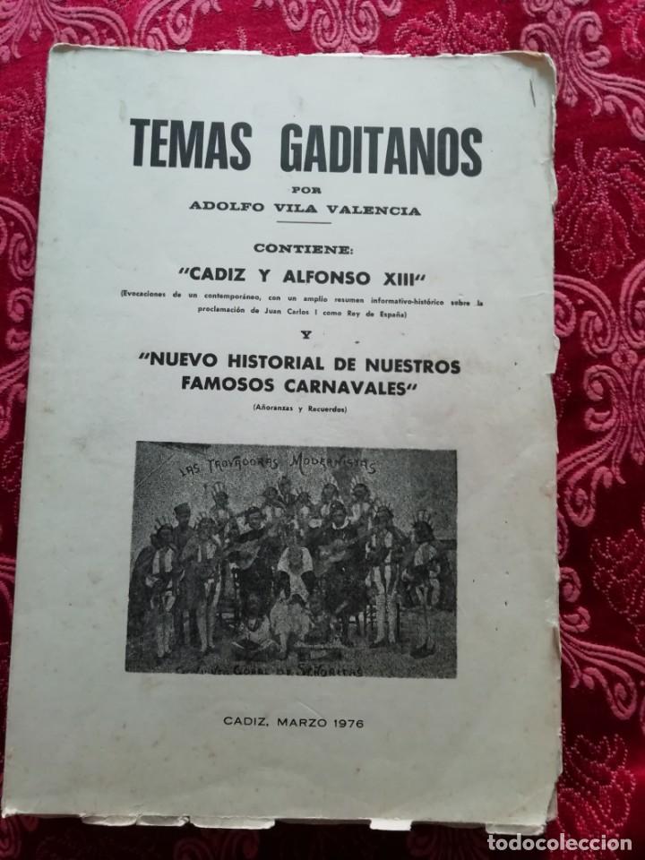 Libros de segunda mano: Nuevo historial de nuestros famosos carnavales y C&aacute;diz y Alfonso XIII Vila Valencia 1976
