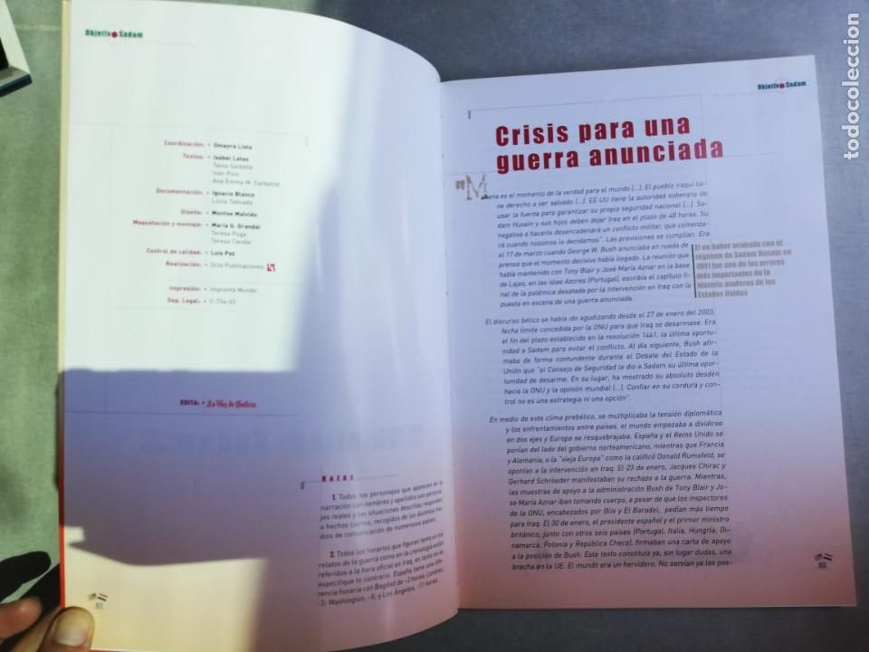 Libros de segunda mano: OBJETIVO SADAM. EL LIBRO DE LA GUERRA - Foto 3