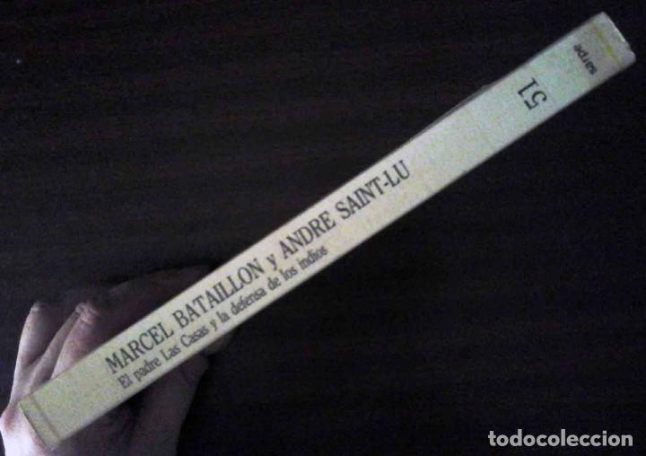 Libros de segunda mano: El padre Las casas y la defensa de los indios (Marcel Bataillon y Andr&eacute; Saint-Lu) Sarpe - Foto 3