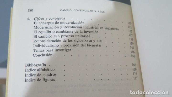 Libros de segunda mano: CAMBIO, CONTINUIDAD Y AZAR. E.A. WRIGLEY - Foto 3