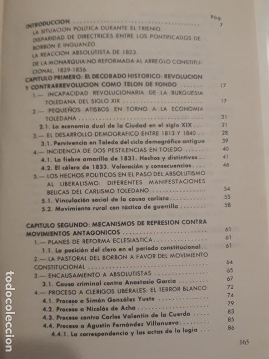 Libros de segunda mano: LUSTROS DE REPRESION Y REFORMA EN TOLEDO 1822 -1837 - HILARIO RODRIGUEZ DE GRACIA. - Foto 2 - 223318206