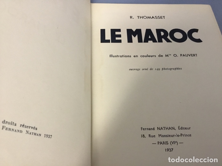 Libros de segunda mano: Le Maroc, R. Thomasset - Foto 2