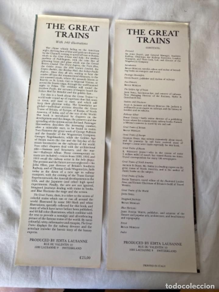 Libros de segunda mano: THE GREAT TRAINS. BRYAN MORGAN. - Foto 3