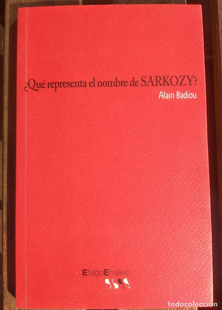 Libros de segunda mano: &iquest;Qu&eacute; representa el nombre de Sarkozy? Alain Badiou - Foto 1