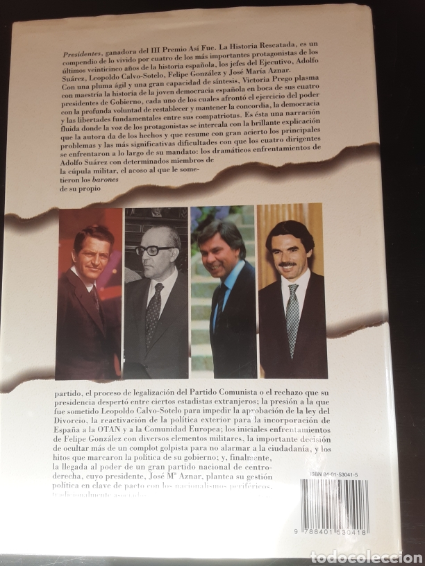 Libros de segunda mano: Presidentes. Victoria Prego - Foto 2