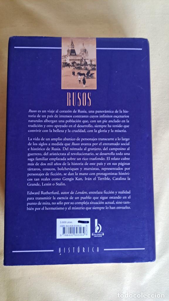 Libros de segunda mano: EDWARD RUTHERFURD - RUSOS - EDICIONES B 1999 - Foto 4
